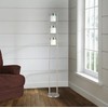 Ore International 3031FW-A 3-Light Adjustable Floor Lamp, White