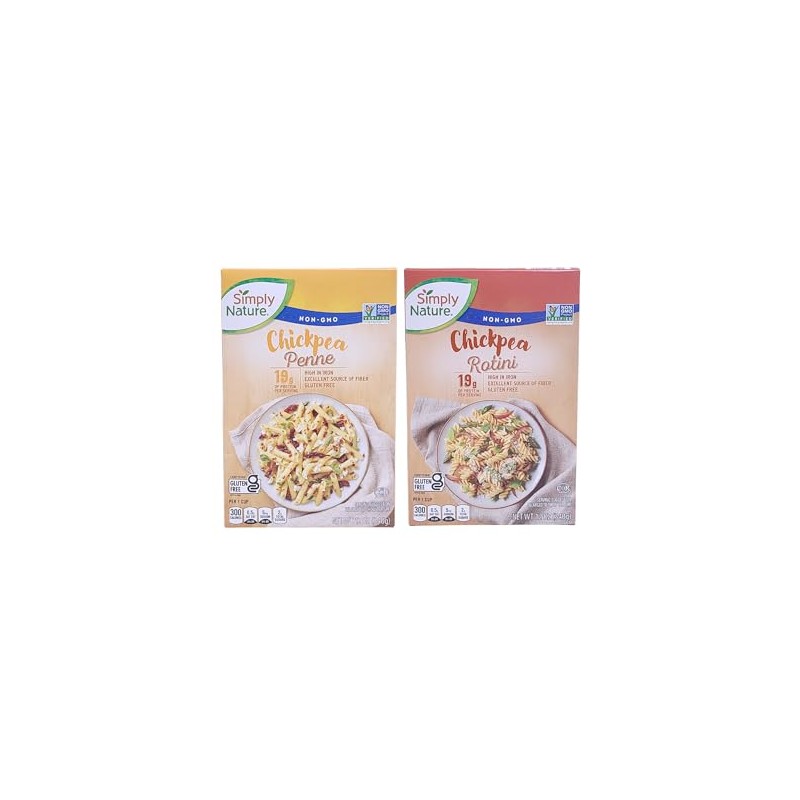 Simply Nature Chickpea Rotini & Chickpea Penne 2-Pack (12oz Each)