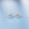 Shuxin Silver Stud Earrings for Women, 925 Sterling Silver Cubic