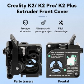 Creality K2 Plus Combo Extruder Front Cover, Original Upgrade Extruder Kit, Support 1.75mm Filament Extrusion, K2 Plus Extruder Assembly Provides Smooth and Accurate Supply, Durable 3D Printer Parts