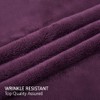 Soft Warm Purple Plush Throw Blanket for Couch – Comfortable