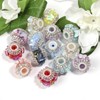 【B197】Mixes of six different fancy beads including square beads, round