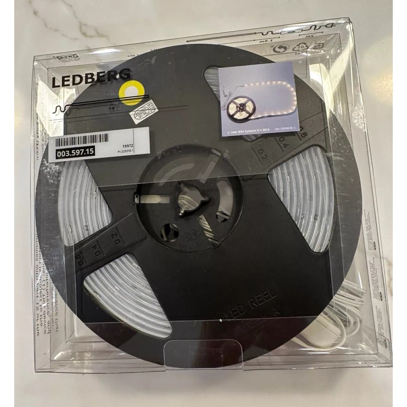 Ikea LEDBERG LED 197"- 5 Meter White Flexible Light Strip