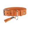 HUNTER Cannes Leather Collar, 60 cm, Orange