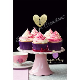 Heart 1 Cupcake Topper