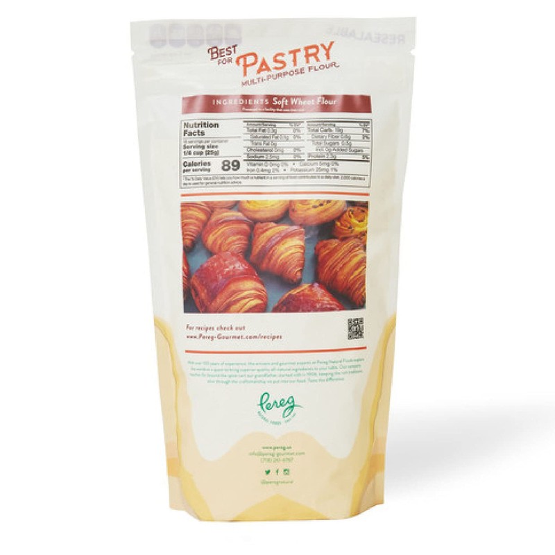 Pereg Fine Pastry Flour (16 oz) - 100% Soft White