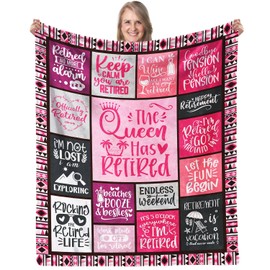 Rimasol Retirement Gifts for Women Premium Flannel Blanket 60"X50" Farewell Gifts for Coworkers – Heartfelt Going Away Gift, Goodbye Gifts for Coworkers Leaving