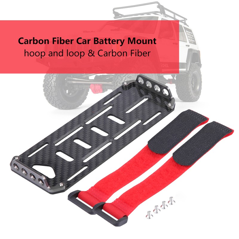 Carbon Fiber Battery Mounting Plate for Traxxas Hsp Redcat Rc4wd