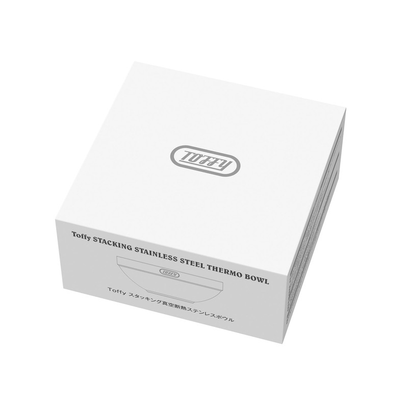 Toffy K-KU25-PAW Stacking Vacuum Insulated Stainless Steel Bowl, For Both