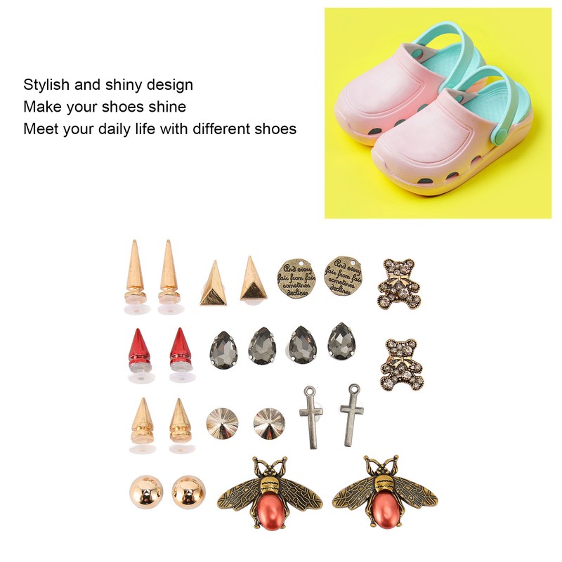 Decorative Shoe Clips Fashionable Shiny Elegant Removable Shoe Decoration Accessory