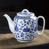 Mozacona Ceramic Teapot, Blue and White Tea Pot, Coffee Pot