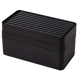 Heiwa Industry Mask Case Remember Dark Gray Approx. 7.5 x 4.1 x 4.0 inches (19 x 10.5 x 10.1 cm)