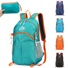 Gukasxi Ultra Lightweight Foldable Backpack, 20L Hiking Backpack Water Resistant Rucksack, Durable Packable Backpack for Men Women, for Outdoor Sport Travelling Walking Hiking Camping Biking