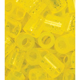 Parlor beads solid Glitter Yellow k15043 