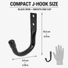 Heavy-Duty Metal Garage Storage J Hooks with Mounting Hardware, 2–12