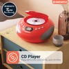 Portable Bluetooth CD Boombox with FM radio | CD, CD-R,