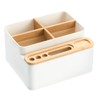 Jesustree Desk Organiser, 4 Compartments Desktop Office Organiser with Pen