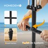 HOMEDEMO 7ft Heavy Duty High Wind Beach Umbrella With Foldable