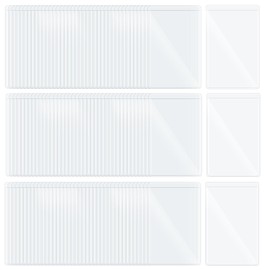 Fengek 200 Packs Clear Card Holder Sleeves, Side-Open Waterproof Business Card Protector Sleeves PVC Soft for Credit Cards, Driver's License