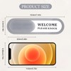 Do Not Disturb/Welcome Please Knock Acrylic Privacy Sign, (7.4 x