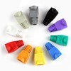 sourcing map 100 Pcs Soft Plastic Ethernet RJ45 Cable Connector