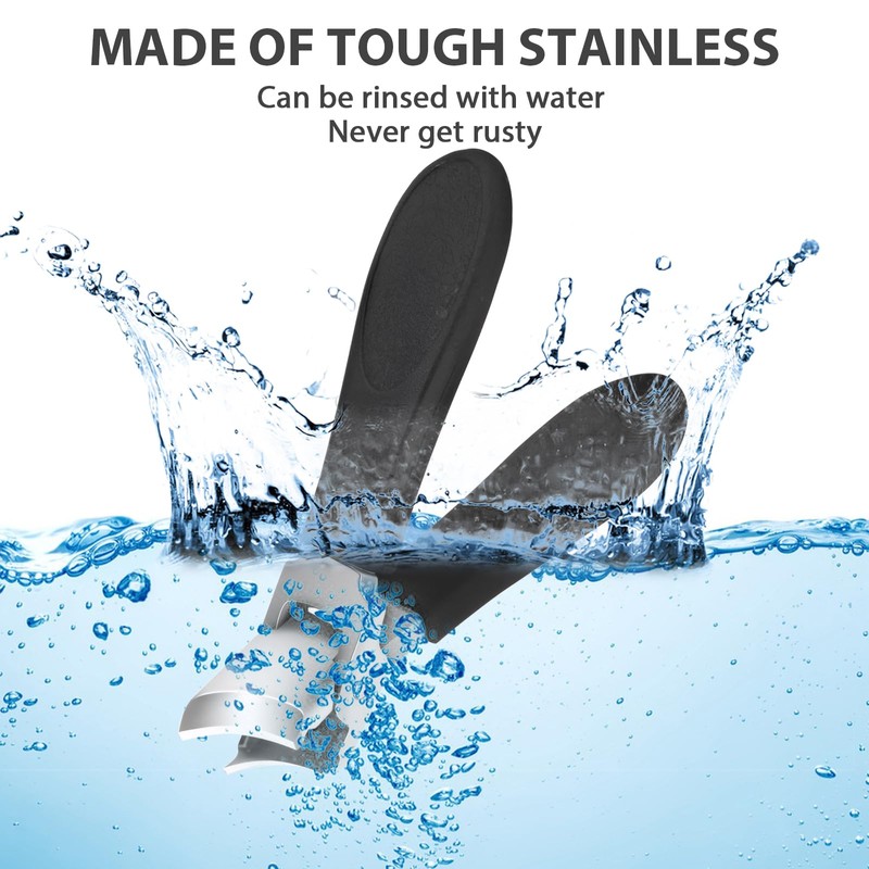 5 Pcs Slanted Nail Clippers, Heavy Duty Nail Clippers for