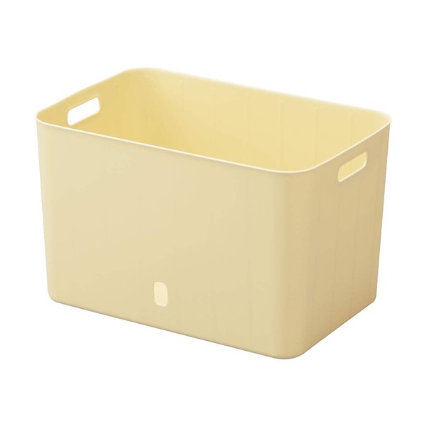 SANKA IBS-WLYE Natura InBox, Storage Box, Soft Type, Size: WL, Color: Soft Yellow, (W x D x H): 15.0 x 10.2 x 9.3 inches (38 x 26 x 23.5 cm), Made in Japan