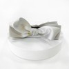 (3 types) Burnaby silk layered ribbon banana pin beige 13cm