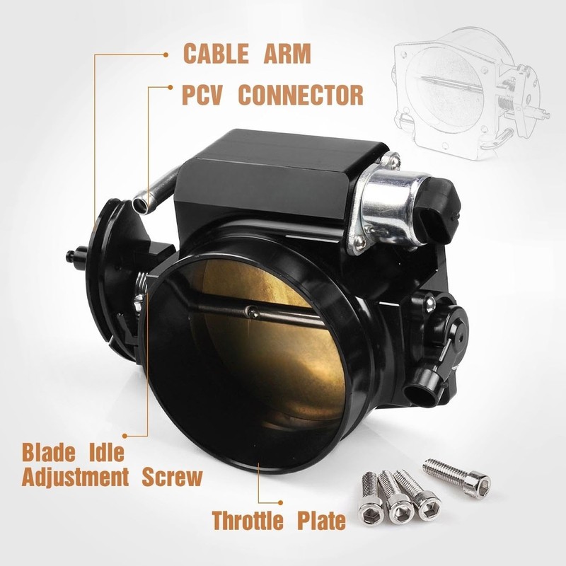 MUGE RACING 102mm Throttle Body Assembly with TPS IAC Throttle