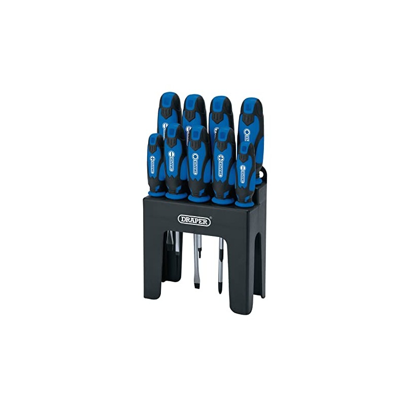 Draper 9 -Piece Screwdriver Set | Chrome Vanadium Steel Screwdrivers