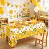 6 Pack Bee Tablecloth Happy Bee Day Table Cover Rectangle
