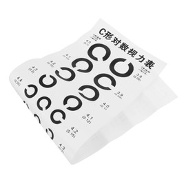 iplusmile 1pc C-type Eye Chart for Home Use Visual Eye Testing Wall Chart Accurate Design for Boy Girl and Adults Easy and Convenient Vision Exam Tool