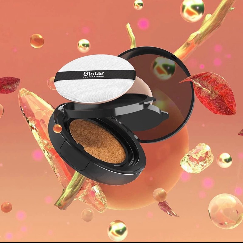 Sistar Skin Perfecting BB Cushion Full Coverage Long Lasting Natural
