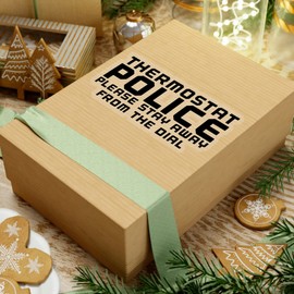 Teegarb Letter Blanket Sticker Decal Funny Saying Thermostat Police Sarcastic Heating Dad Fathers Wife Husband Women Men Pun 2" × 2" / White