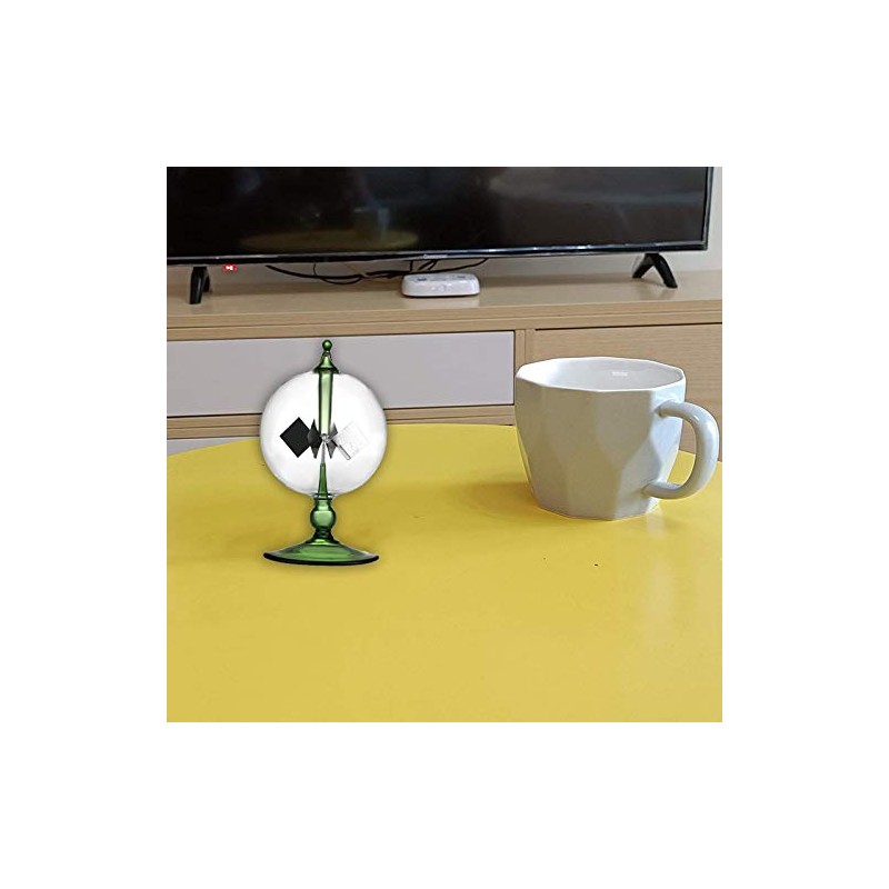 Adjivecct Green Solar Power Radiometer Crook Solar Energy Spinning Vane