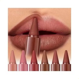 Set 6 Labiales En Barra Mate De Larga Duración 220-m422-6pcs Rotating Lipstick Set