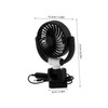 Alipis Portable Car Fan Efficient Cooling Air Circulation Fan for
