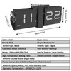 LOYALHEARTDY Flipping Out Wall and Tabletop Flip Clock, Black Digital