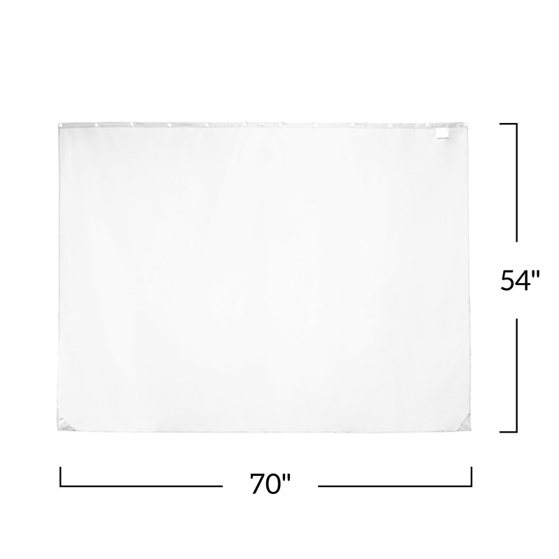 River Dream Fabric Snap-in Shower Curtain Liner Replacement: Removable to