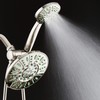 AquaDance Antimicrobial/Anti-Clog High-Pressure 30-setting Rainfall Shower Combo, Microban Nozzle Protection
