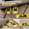 Dolanx Dust Mop with Microfiber & Chenille Pads, Dry Wet