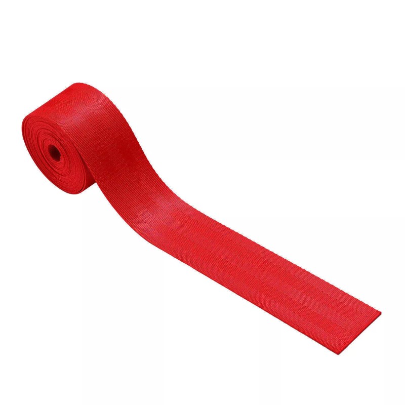Geartronics Universal Red 3.6m Car Seat Belt Webbing 3 Point