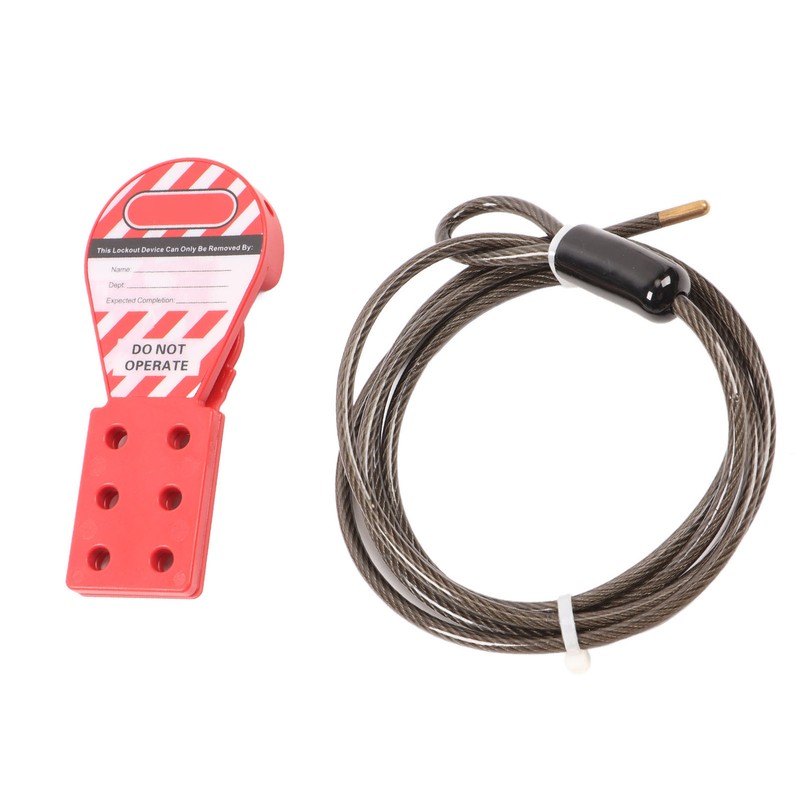 Tagout Cable Lock Rugged Reliable Rustproof 6 Hole Stainless Steel