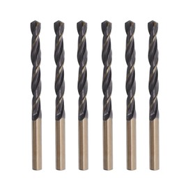 Misuyue 6pcs Metal Drill Bits, 6mm HSS Drill Bit Sets, Carbide Twist Drill Bit for Metal Stainless Steel Aluminum Alloy, Wood Drill Bits