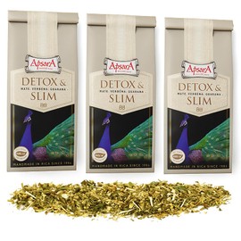 Apsara Premium Detox & Slim Kräutertee – 150g (3 x 50g) Loser Tee – Natürlicher Entschlackungstee mit Mate, Brennnessel & Eisenkraut – Detox Tee für Stoffwechsel & Wohlbefinden