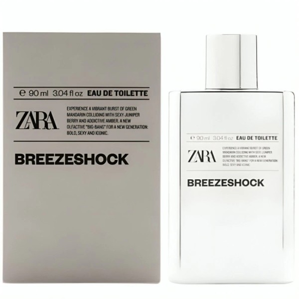 Zara Breeze Shock Cologne for Men EDT Eau De Toilette