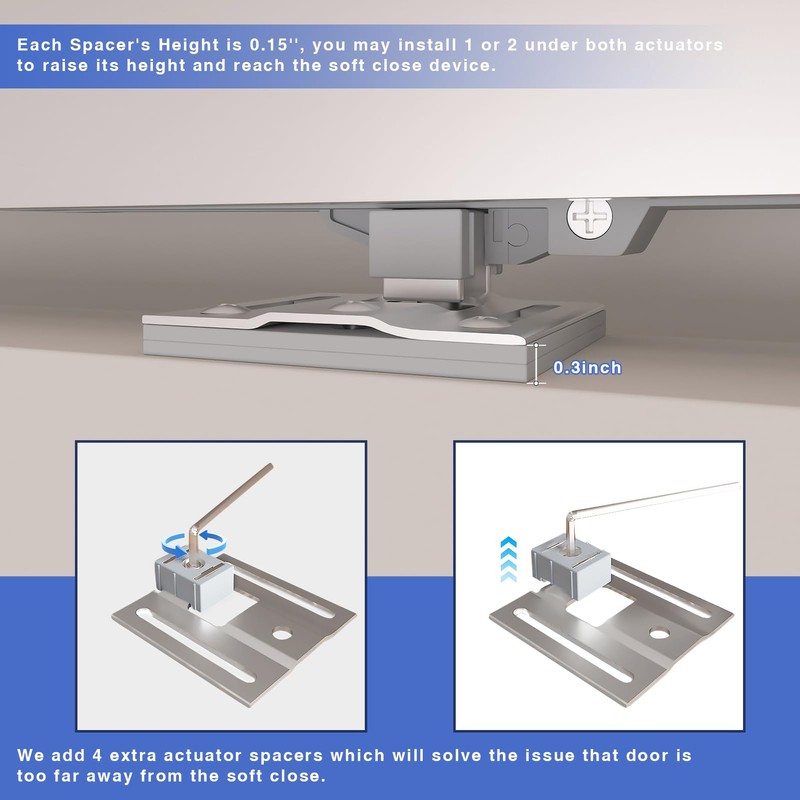 2PCS Barn Door Soft Close Mechanism, Upgraded Universal Weight Compatibility