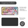 younikat Auto-Magnet-Schild Anf?nger Lama Bunt I 20 x 10 cm