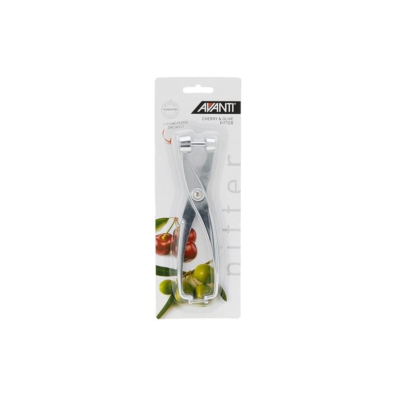 Avanti 15084 Alloy Cherry and Olive Pitter, Silver