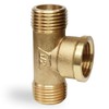Brass Pipe Tee 1/2" Male x 1/2" Female x 1/2